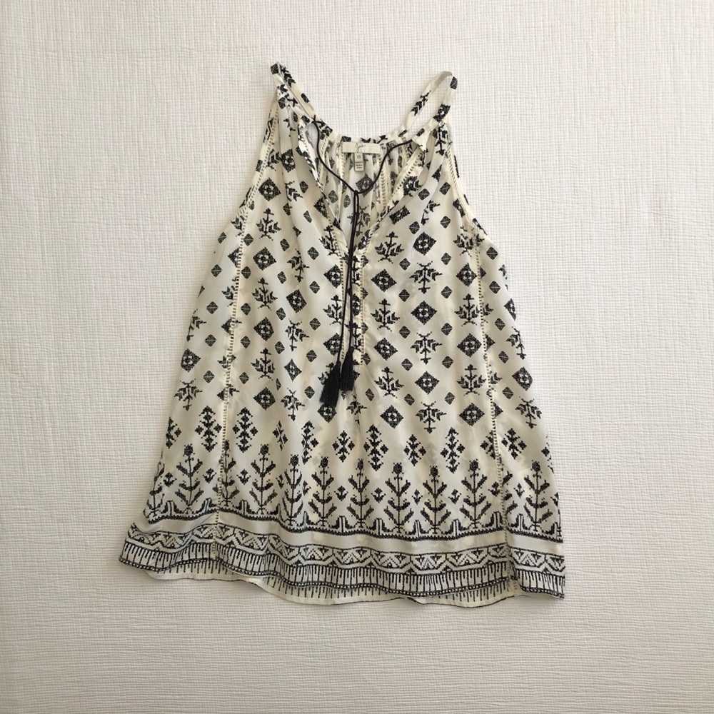 New Joie Woven Silk Printed Top XS